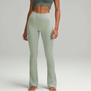 Mint Green lululemon High-Waisted Yoga Pants slight flare